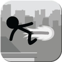 Stickman Rooftop Runner android app icon
