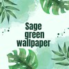 Sage green wallpaper icon