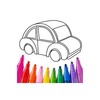 Car coloring games - Color car icon
