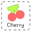 cherry blackwhite D icon