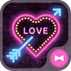 Lovely Theme Neon Cupid Heart icon