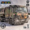 offroad army cargo truck game icon