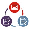 Image to PDF and Sharing icon