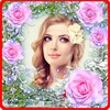 Lovely flower photo frame icon