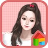 lovely girl dodol theme icon