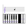 ¼ Aprenda vista leer notas musicales icon