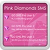 Icône GO SMS Pink Diamonds Theme