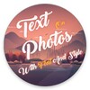 Text On Photos With Font And S icon