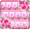 Pink Girly Floral Keyboard The icon