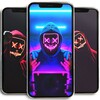 Cool Neon Mask HD Wallpaper - Neon Mask Wallpaper icon