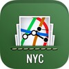 NYC Subway Map with MTA Bus, L icon