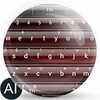 Theme for A.I.type Glass Red א icon