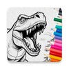 Icono de Dino Coloring Planet