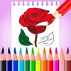 Flower Drawing and Coloring Book icon