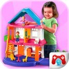Baby princess dolls house idea icon