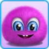 Pink Fluffy ball icon