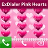 Ikon exDialer Pink Hearts Theme