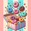 Merge Donuts Puzzles Games icon