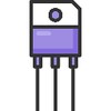 Designer electronic circuit icon