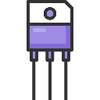 Icon von Designer electronic circuit