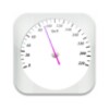 GPS Speedometer: white version icon