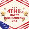 Happy 4th July Greetings 2026 icon