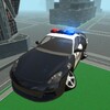 Futuristic Flying Police Car icon