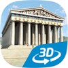 Acropolis educational 3D scene icon