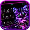 Икона Purple Neon Cat Keyboard Theme