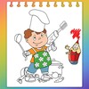 Kitchen Cooking Coloring Pages -Kids Coloring Book icon