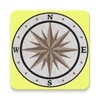 Compass and degrees simple and icon