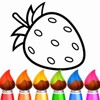 Coloring book games for kids icon