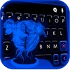 Neon Blue Girl Theme icon