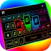 RGB Neon Spiral Keyboard Background icon