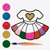 Glitter Dress Coloring Book icon