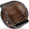 SMS Messages Leather Brown icon