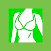 Beautiful breast workout icon