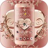 Rose Gold Diamond Heart Luxury Theme icon