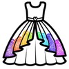 Dress Coloring Game Glitter icon