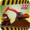 Heavy Excavator 3D icon