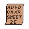 AD&D 2e Character Sheet icon