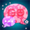 GOSMS Pink Floral Theme icon