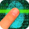 Lie detector fingerprint Joke icon