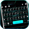 Cyan Tech Business Keyboard Background icon