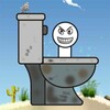 Stickman merge hero to toilet icon
