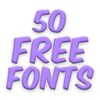 أيقونة Free Fonts 50 Pack 25