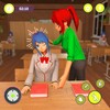 Anime School Girl Life 3D Sim icon