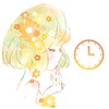 Analog clock Flowery kiss icon