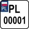 Polish license plates icon