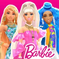 green emerald velvet dress Barbie Magical Fashion - Dress Up